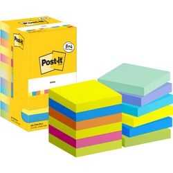 Post-it zelfklevende memoblaadjes 654-mx-p8+4 multikleur pak van 12 8+4