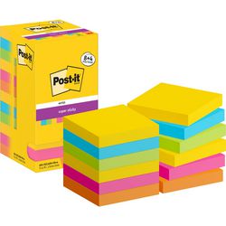 Post-it super sticky notes 654-sscarn-p8+4 76x76 mm effen
