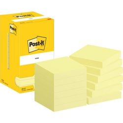 Post-it zelfklevende memoblaadjes 654-cy 76x76mm effen geel