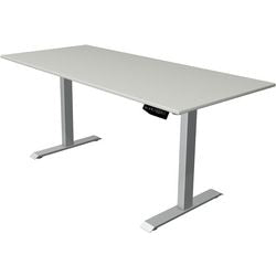 Sit-stand desk Kerkmann 10227611 move 1 light gray; sølv
