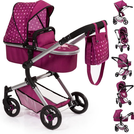 Bayer design - kombinationsdukkevogn neo vario - lilla med fe