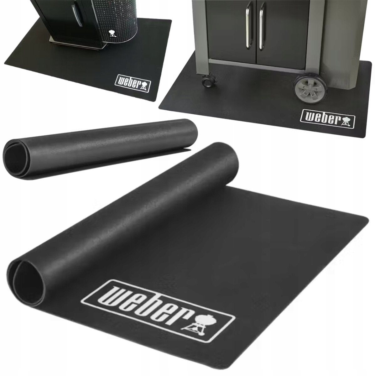 Weber - grillmåtte - sort - 180cm x 100 cm