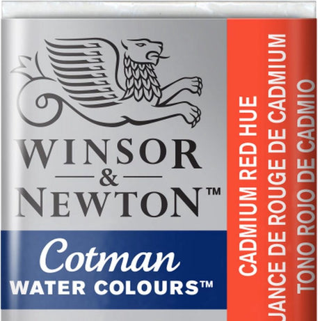 Winsor Newton W N Cotman akvarelmaling halvpande af cadmiumrød nuance