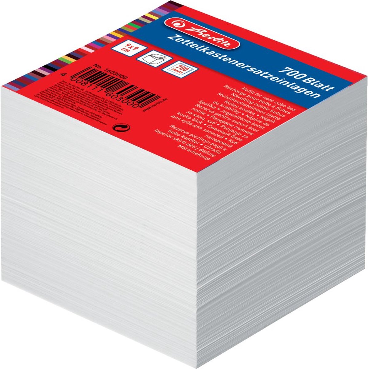 Herlitz memoblok hvid 700 1603000 1 stk.