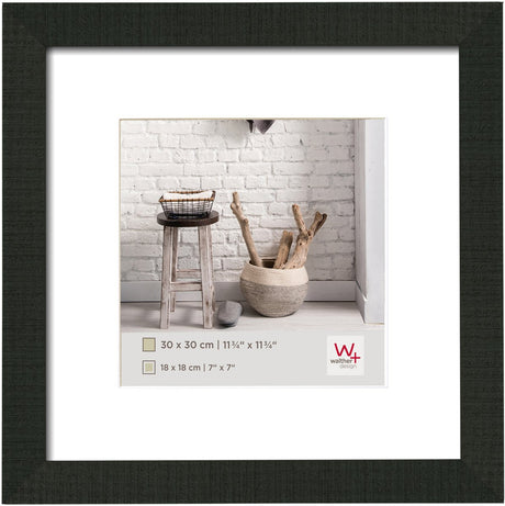 Walther home - træramme - fotostørrelse 30x30 cm - sort