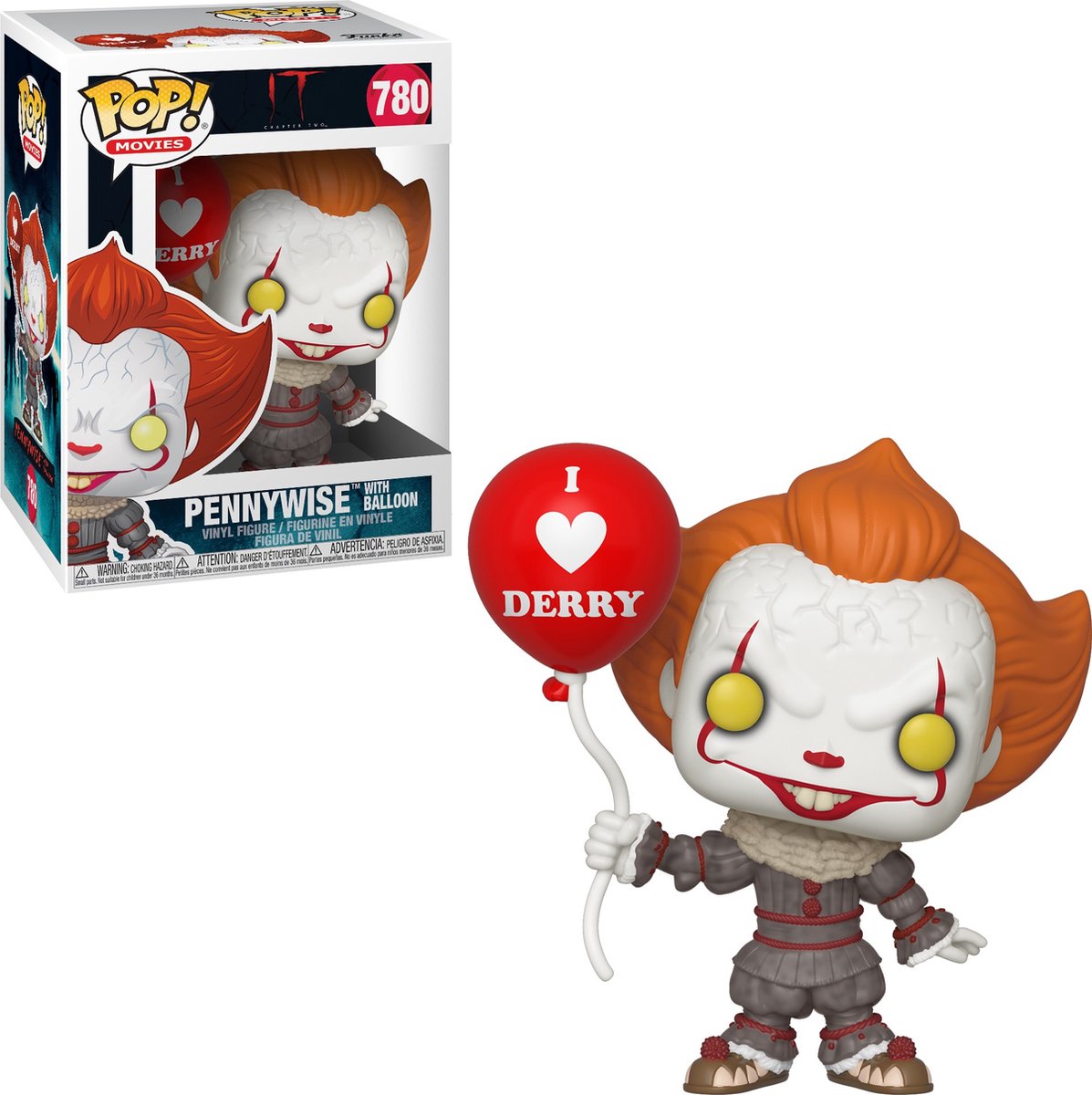 Funko pop film: det kapitel 2 - pennywise med ballon - pop #780