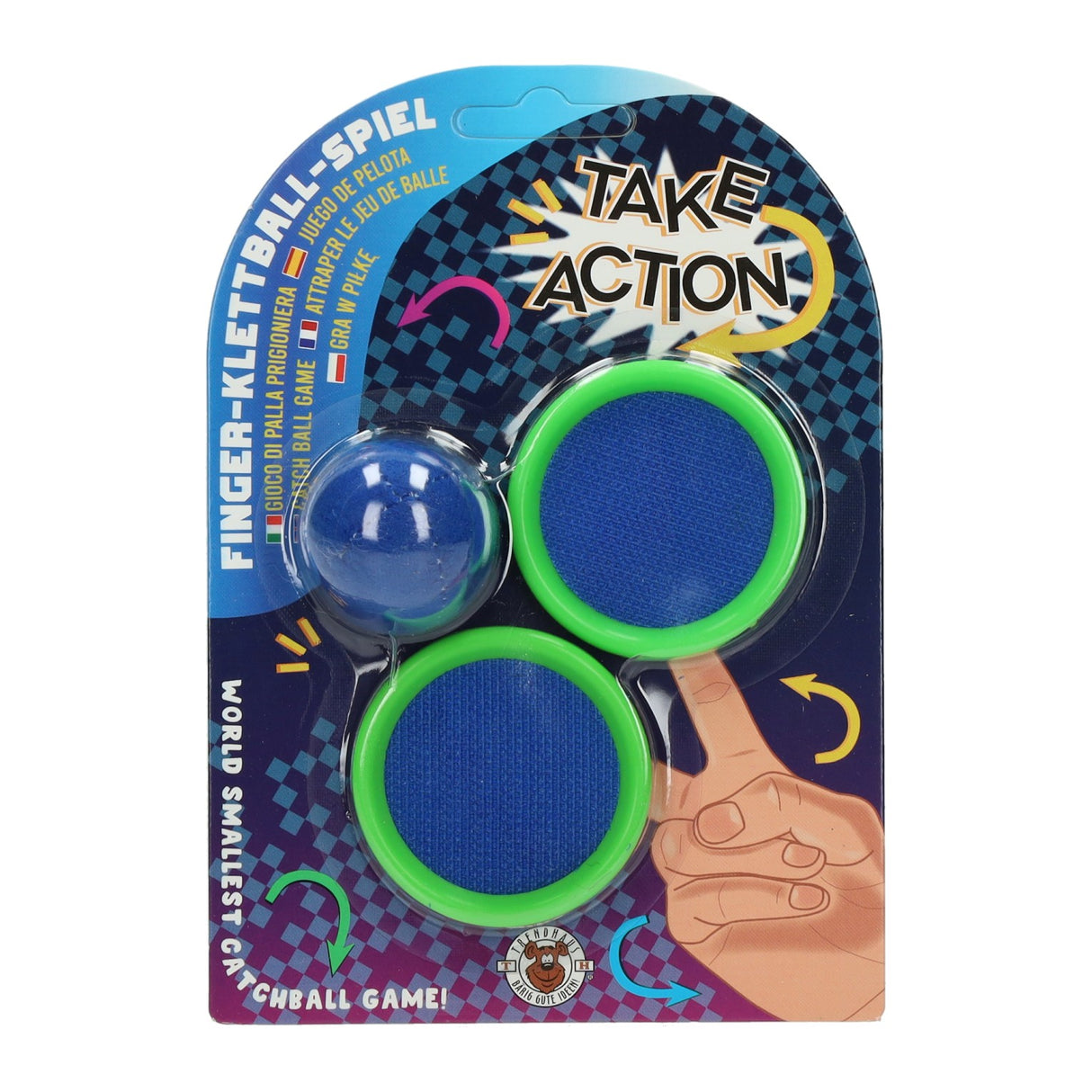 Velcro finger catch-throw spil