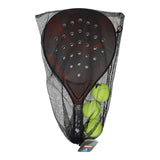 Adrenix Padel satte racket med 3 bolde - rød