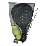 Adrenix padel sæt ketcher med 3 bolde - grøn