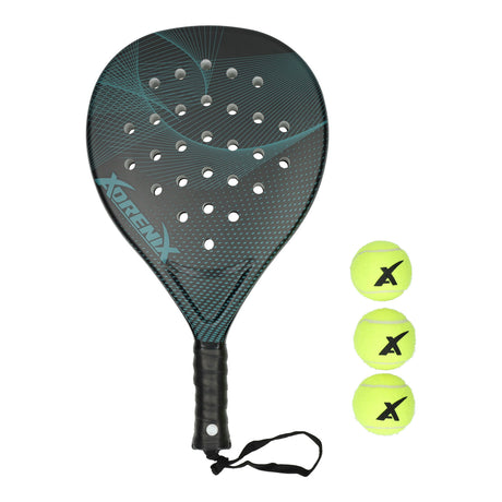 Adrenix padel sæt ketcher med 3 bolde - grøn