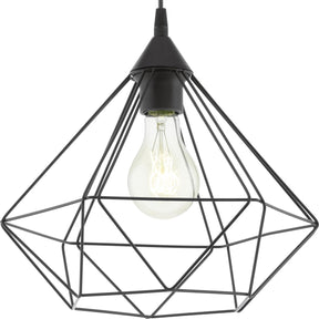 Eglo tarbes hanglamp - e27 - ø 32,5 cm - zwart
