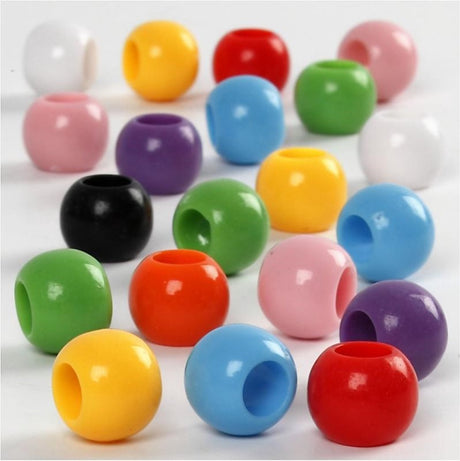 Creativ virksomhed https: www.cchobby.nl pony-beads-d-10-mm-hole size-4-5-mm-ca-186-piece-65-gr-110-ml-1-box