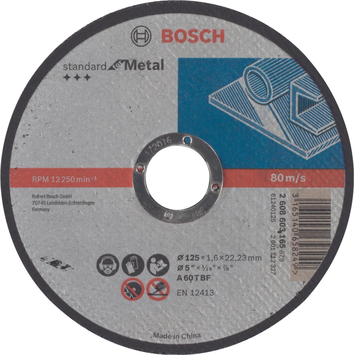 Bosch Professor snacking skål lige metal 125 mm