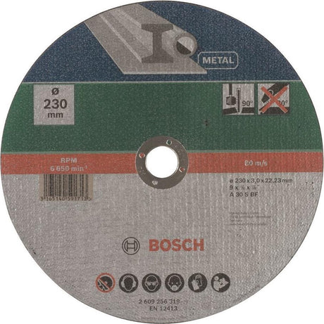 Bosch slibeskive - til metal - 230 x 3 mm - lige