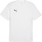 Puma teamgoal jersey herre sportstrøje - hvid-sort-fjer grå