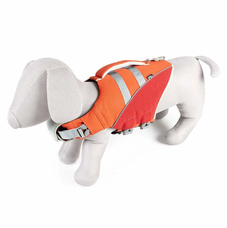 Duvo plus trail redningsvest til hunde - redningsvest med håndtag og refleksstrimmel - xl ryglængde 58,5-77 cm - orange