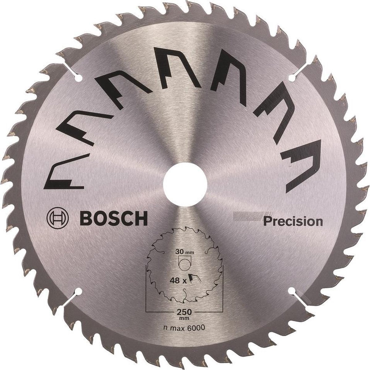 Bosch - præcisionsrundsavklinge 250 x 30 x 3,2 mm, 48