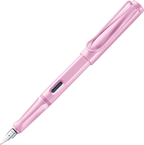 Lamy safari fyldepen lys rose | lys pink (special edition) | ergonomisk greb poleret stålspids ef | robust asa plast | inkl. t 10 blå patron