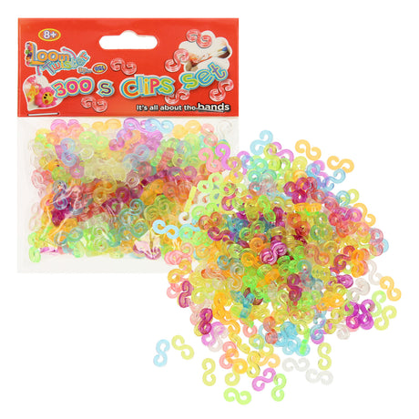 Loom twister clips, 300 stk.
