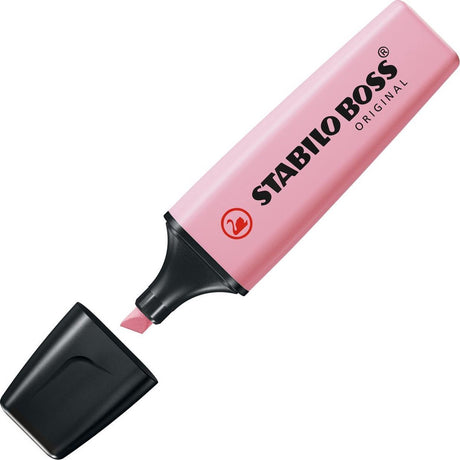 Stabilo boss original pastel - markeerstift - poeder roze - per stuk