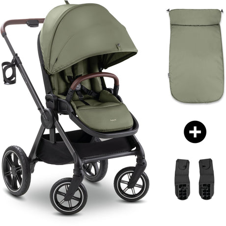 Hauck comfort n care - premium klapvogn med ekstra komfort - oliven
