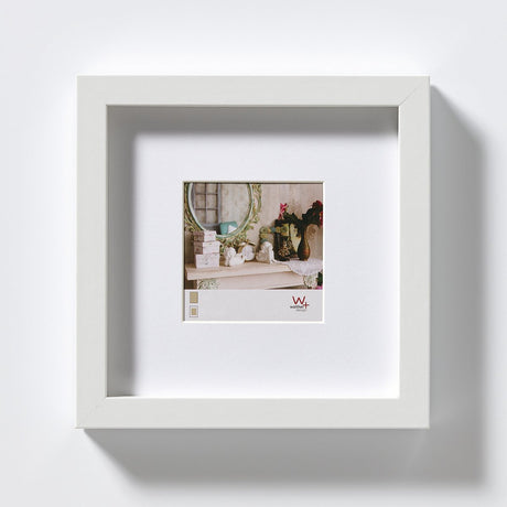 Walther stockholm - mdf træramme - fotostørrelse 20x20 cm - hvid