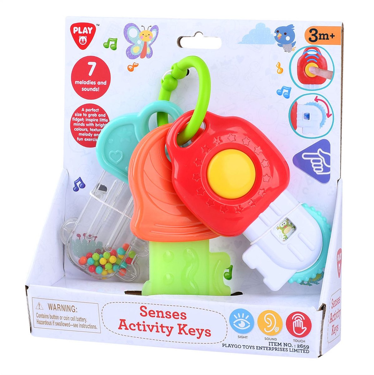 Playgo play babylegetøj aktivitetstaster med lyd og musik.