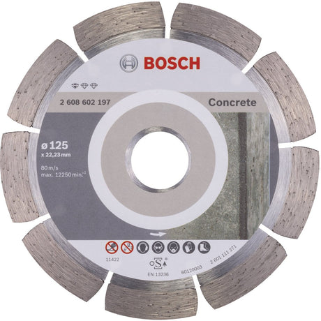 Bosch - diamantskæreskive standard til beton 125 x 22,23 x 1,6 x 10 mm