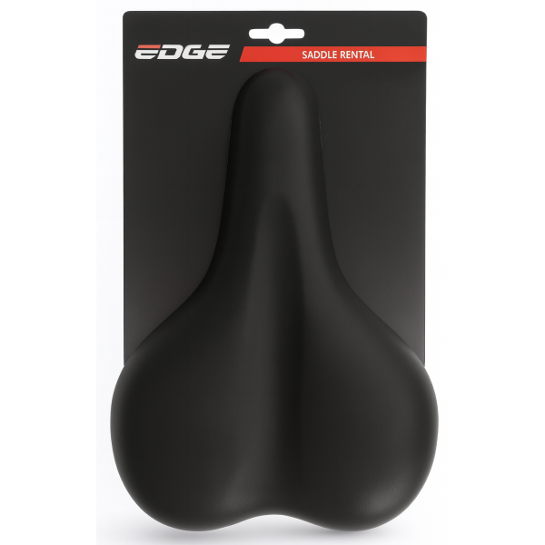 Edge cykelsadel byudlejning - sort (på kort)