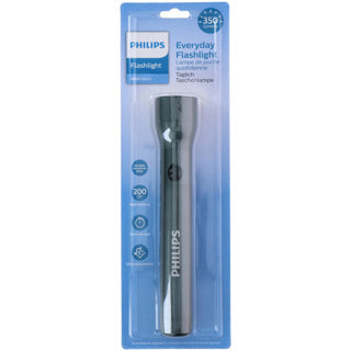 Philips lommelygte - SFL4003T 10 - LED lommelygte - inkl. 6 AA batterier - 350 lumen - sort - IPX4 vandtæt - bærbar lampe