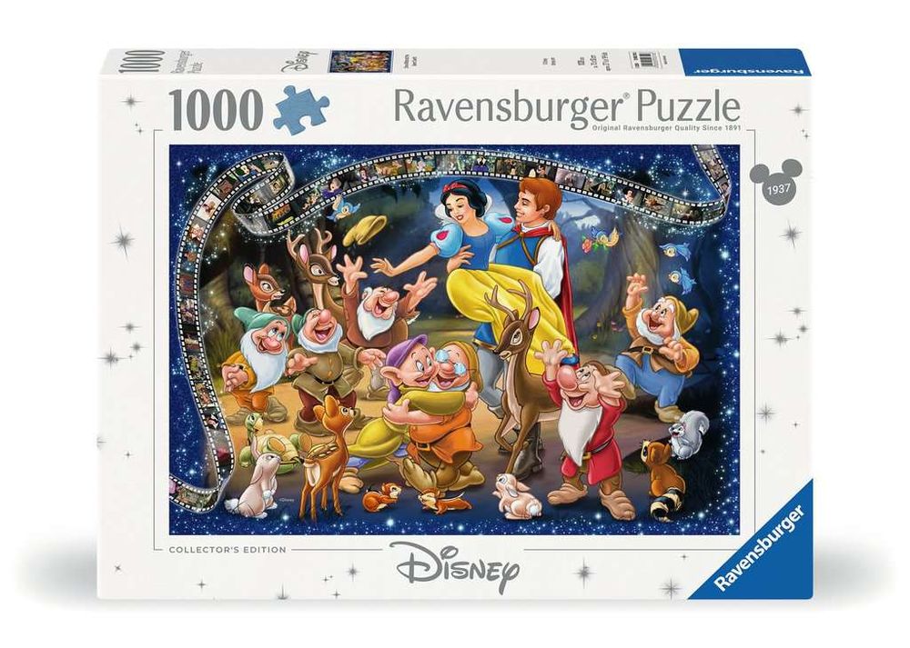 Ravensburger puslespil Disney Snehvide puslespil 1000 brikker tegnefilm.