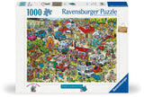 Ravensburger puslespil ferieresort 1 - camping tegneserie puslespil 1000 brikker.