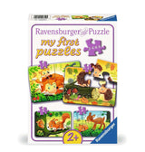 Ravensburger puslespil skovdyr - puslespil - 2, 4, 6, 8 brikker
