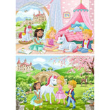 Ravensburger puslespil prins prinsesse 2x12 brikker