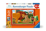 Ravensburger puslespil løvernes konge - to puslespil - 24 brikker - børnepuslespil
