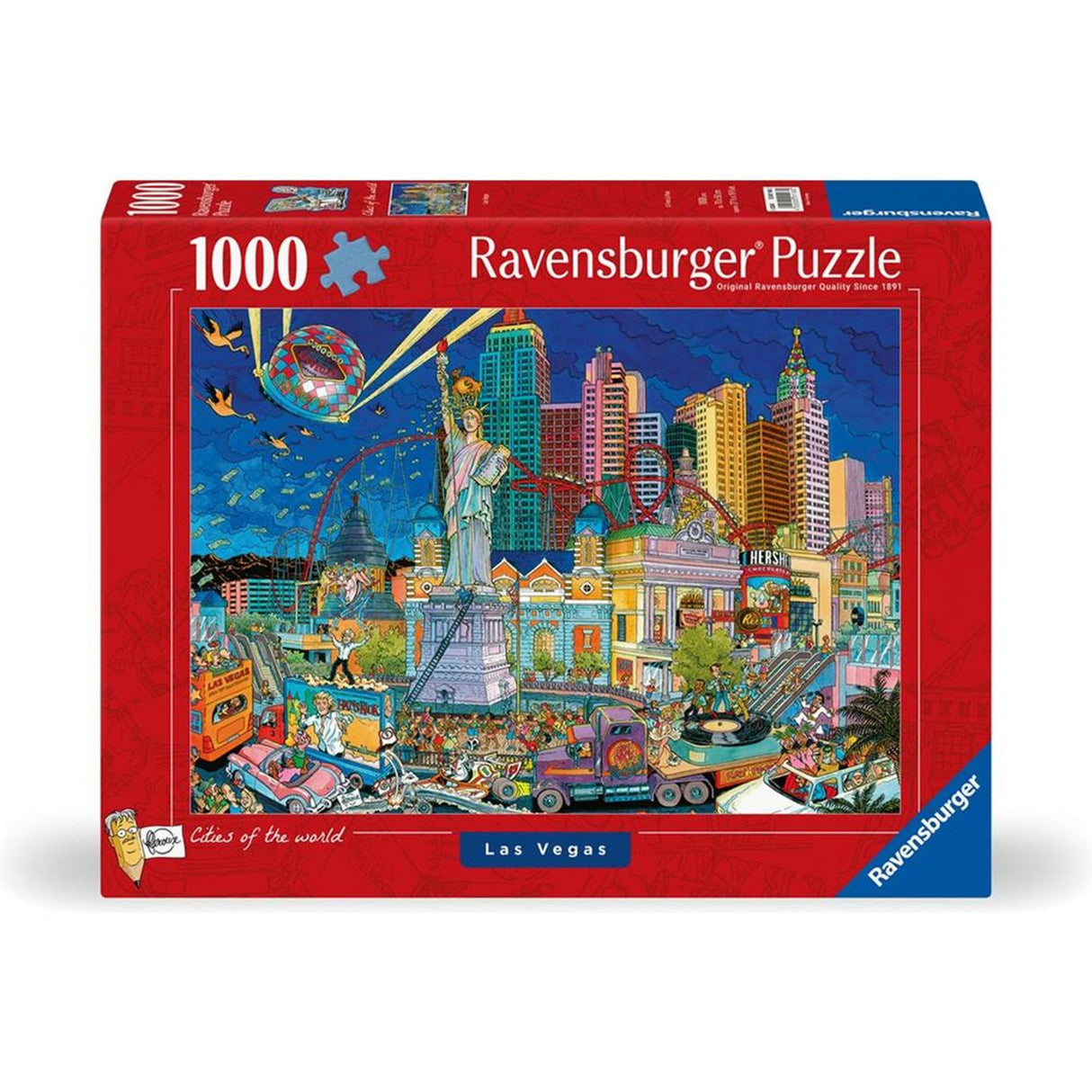 Ravensburger puslespil fleroux las vegas 1000 brikker