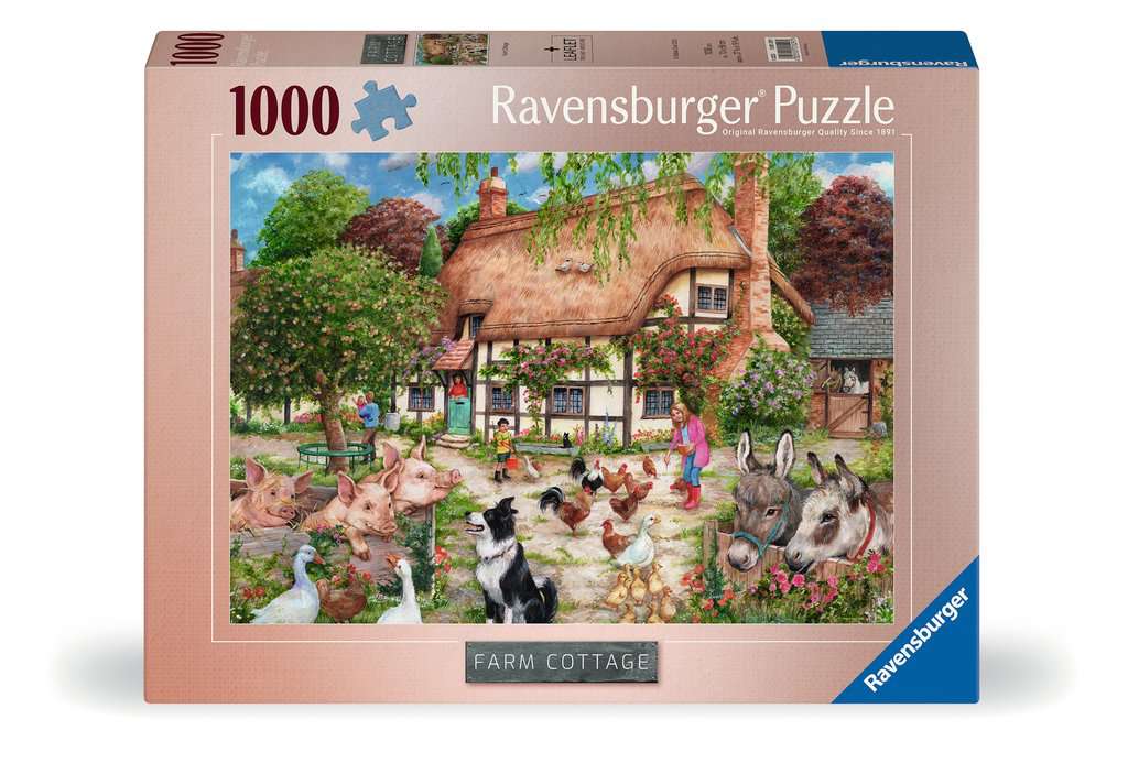 Ravensburger puslespil bondegård - puslespil - 1000 brikker