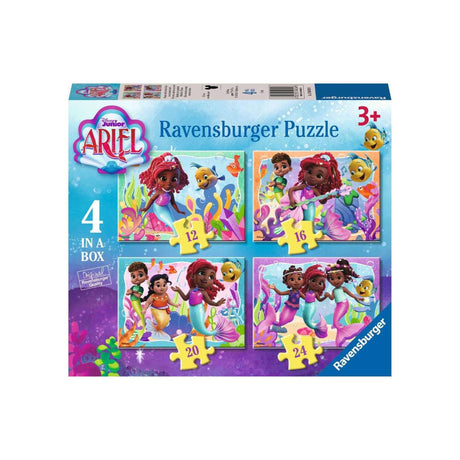 Ravensburger puslespil disney junior ariel - 4 puslespil