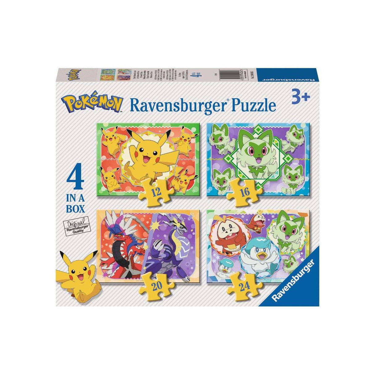 Ravensburger puslespil pokemon - puslespil - 12, 16, 20, 24 brikker