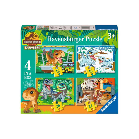 Ravensburger puslespil Jurassic World Explorers - 4 puslespil