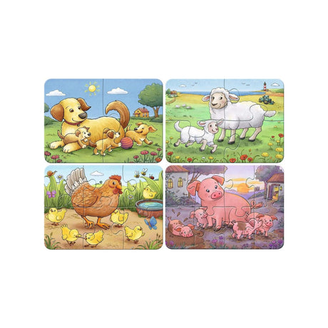 Ravensburger puslespil - husdyrfamilier - mine første puslespil