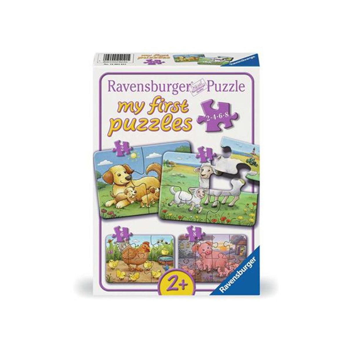 Ravensburger puslespil - husdyrfamilier - mine første puslespil
