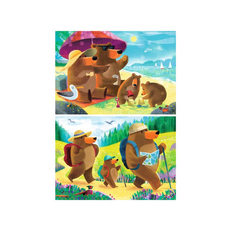 Ravensburger puslespil bjørn familieferie - 2x24 stk.