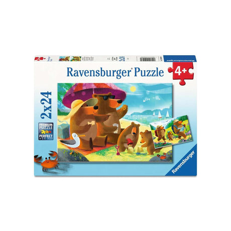 Ravensburger puslespil bjørn familieferie - 2x24 stk.