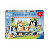 Ravensburger puslespil blåt 2x12 brikker