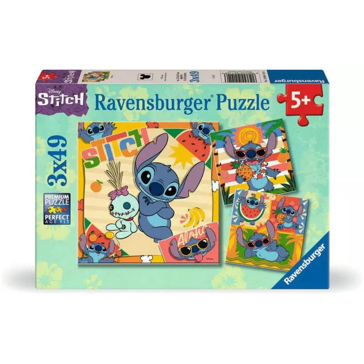 Ravensburger puslespil disney stitch 3x49 brikker