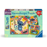 Ravensburger puslespil disney stitch 3x49 brikker