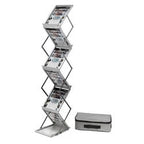 Folderhouder deflecto de36100 zilver 6 compartimenten