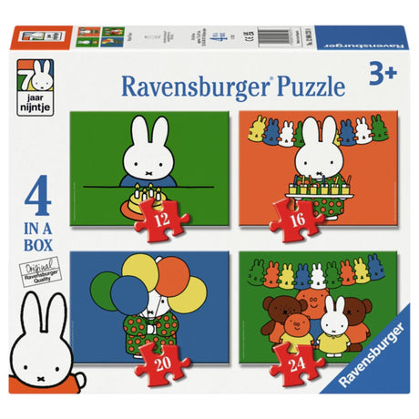 Ravensburger Miffy 70 år 4-i-1 puslespil