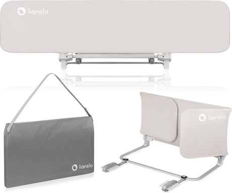 Lionelo lora - sengehest xl - foldbar bærbar - ekstra lang 150 cm - nem installation - universal - materiale af høj kvalitet